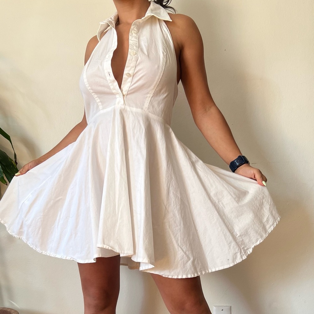 Cotton Spring Marilyn Halter Dress